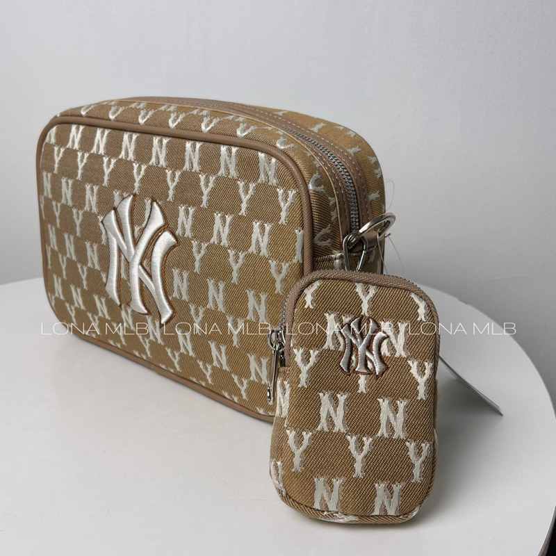 Túi monogram N..Y đeo chéo màu nâu siêu hot giành cho nam và nữ