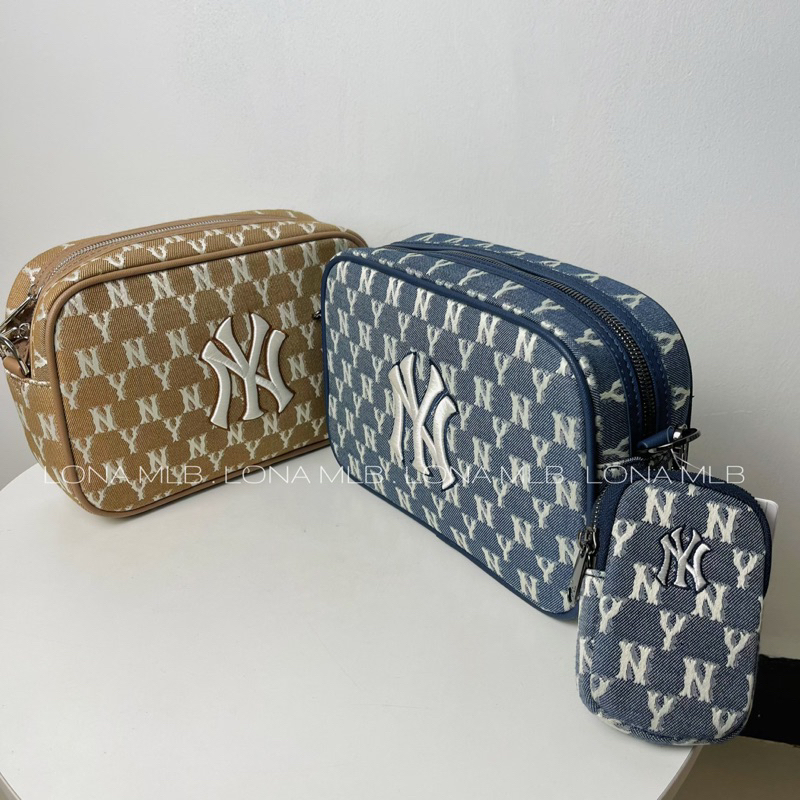 Túi monogram N..Y đeo chéo màu nâu siêu hot giành cho nam và nữ