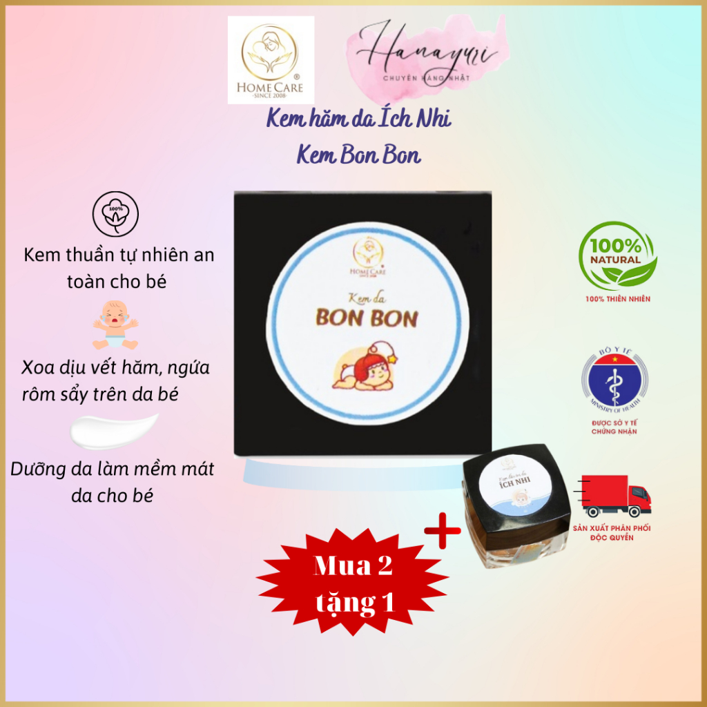 Kem Hăm Cho Bé Ich Nhi  Home Care Thành Phần Thiên Nhiên An Toàn Dịu Nhẹ Cho Da Bé Yêu