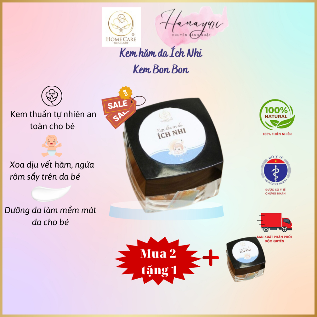 Kem Hăm Cho Bé Ich Nhi  Home Care Thành Phần Thiên Nhiên An Toàn Dịu Nhẹ Cho Da Bé Yêu