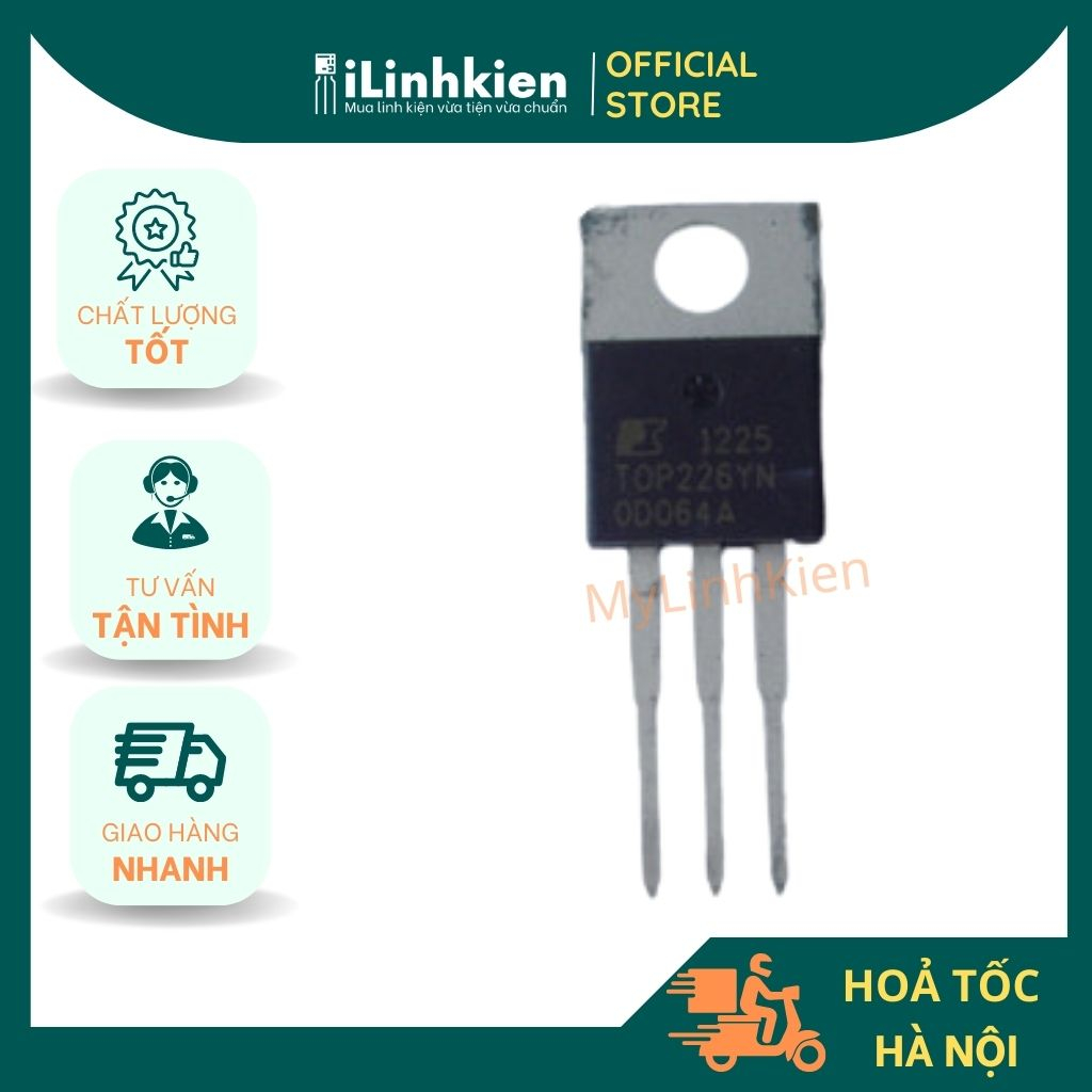 TOP226YN 125W TO-220 chính hãng Power Intergration chất lượng cao.