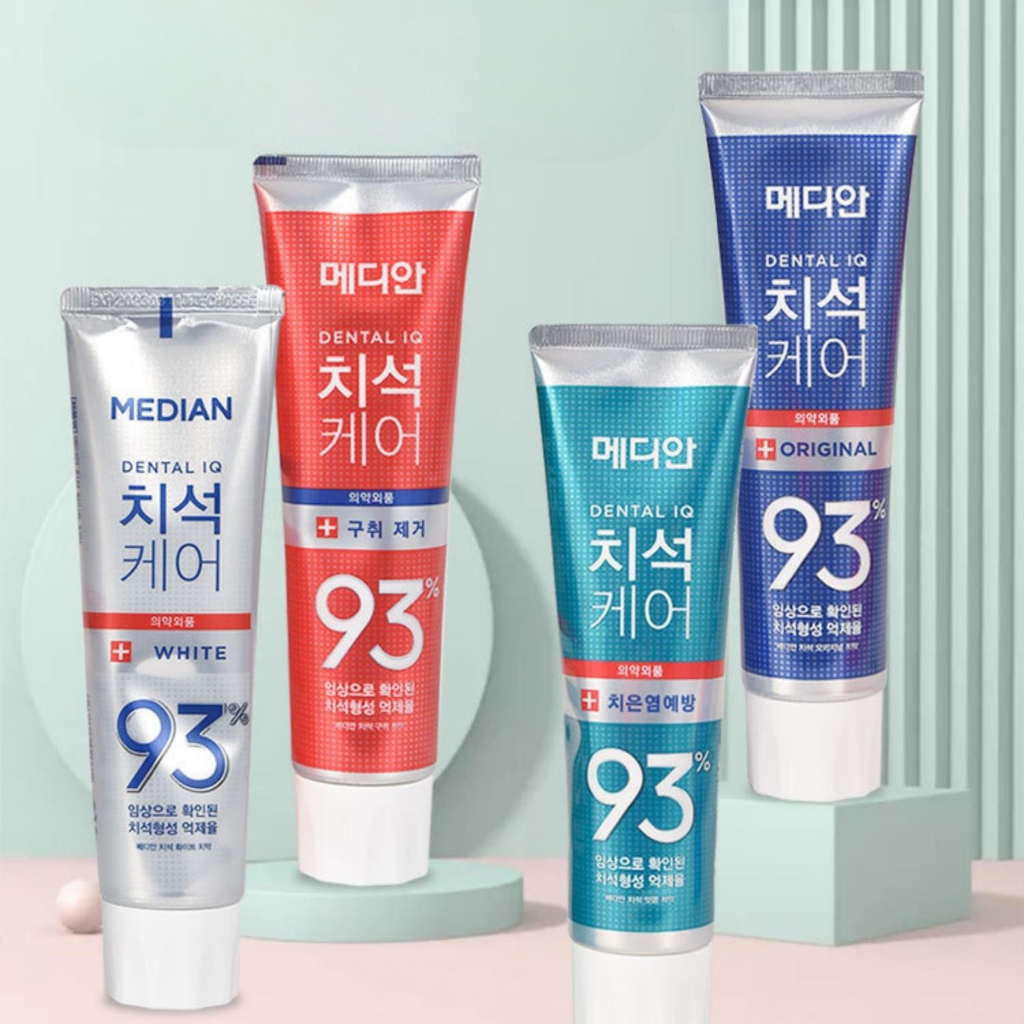 Kem Đánh Răng Hàn Quốc Median Dental 120g, Kem Đánh Răng Trắng Răng Sạch Mảng Bám Ngăn Ngừa Nhiệt Miệng Ngừa Sâu Răng
