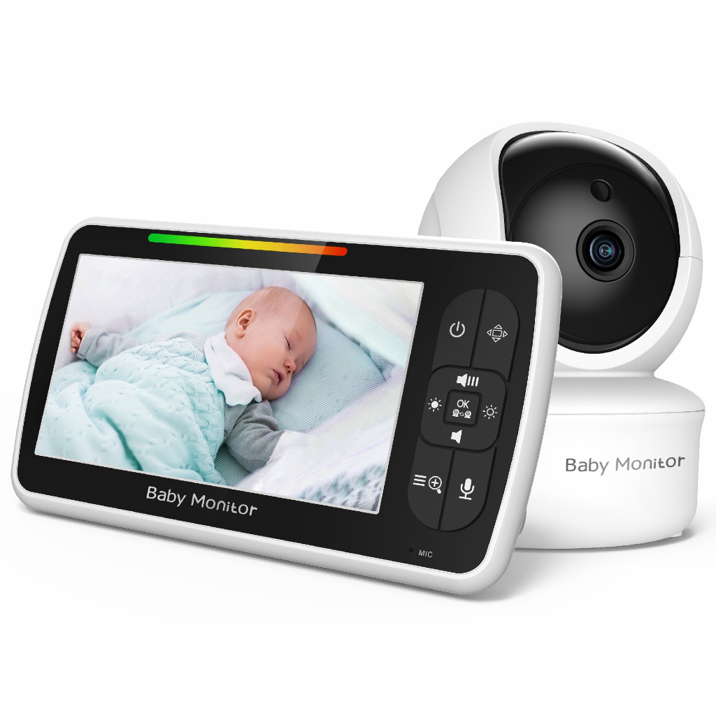 Máy báo khóc Baby Monitor Pro 2023 Corky baby V603/V605/SM650 góc xem 360 với độ phân giải cao âm thanh nét