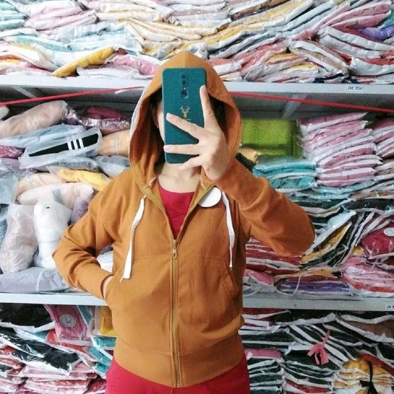 Áo Khoác Gân Tăm Form Rộng Nón To