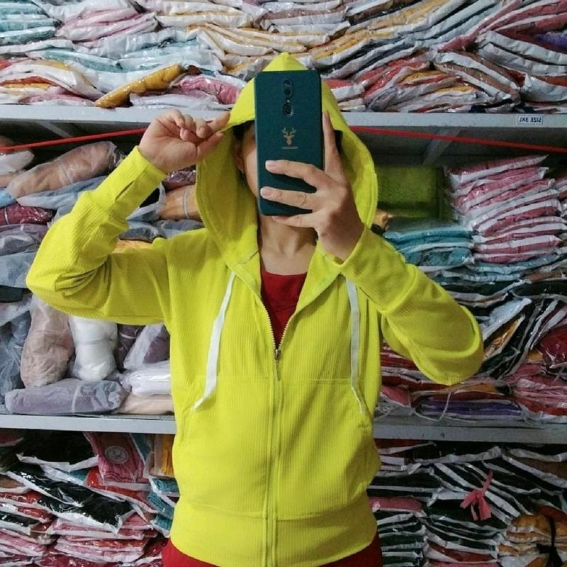 Áo Khoác Gân Tăm Form Rộng Nón To