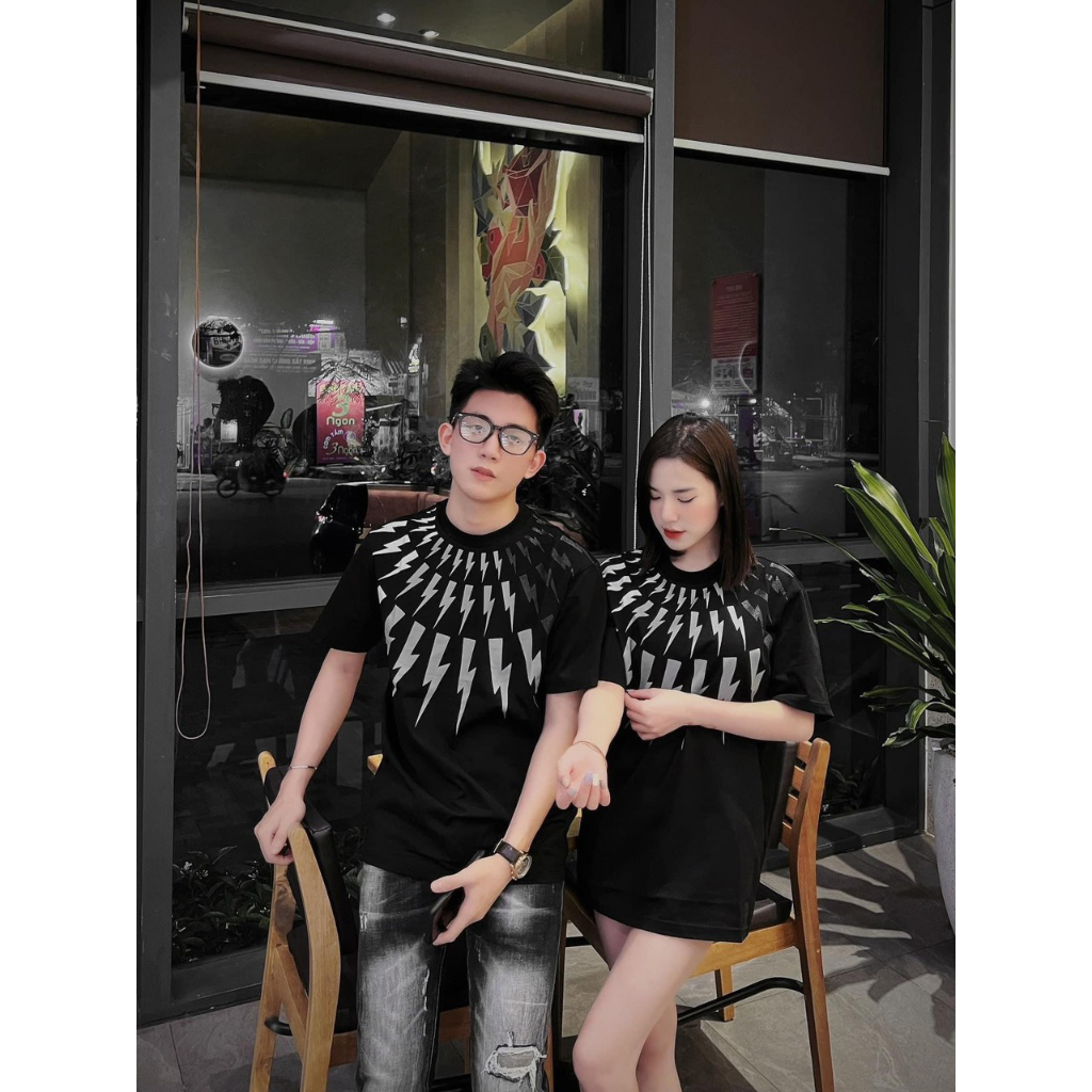 Áo Phông Nam Nữ Neil Barrett In Tia Sét Nhũ Kim Tuyến Cao Cấp, Áo Thun Thời Trang Nam Siêu Cấp Hot Trend Hè 2023 | BigBuy360 - bigbuy360.vn