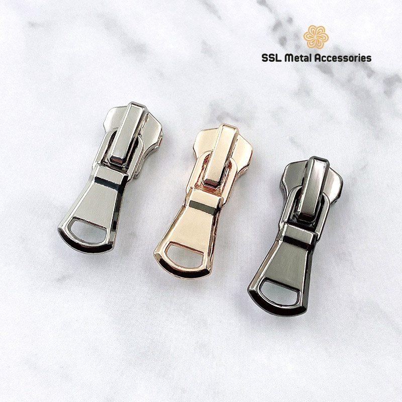 Set 5 đầu khóa kim loại dành cho dây kéo kim loại răng 5 thời trang sử dụng cho balo, quần áo,.. alloy  puller DS-086 #5