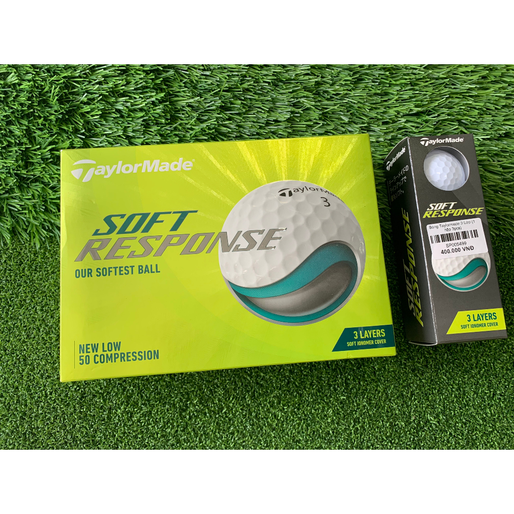 Bóng golf mới Taylormade Soft Response  - New Chính hãng 100% - 3ball/ hộp nhỏ - 5499