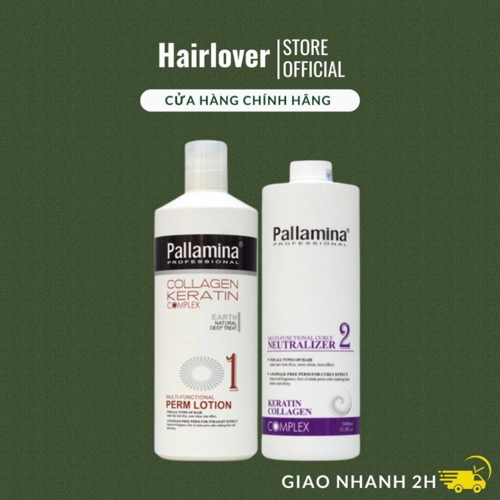 THUỐC UỐN TÓC (UỐN LẠNH DẠNG GEL) PALLAMINA COLLAGEN CAO CẤP 1000ML