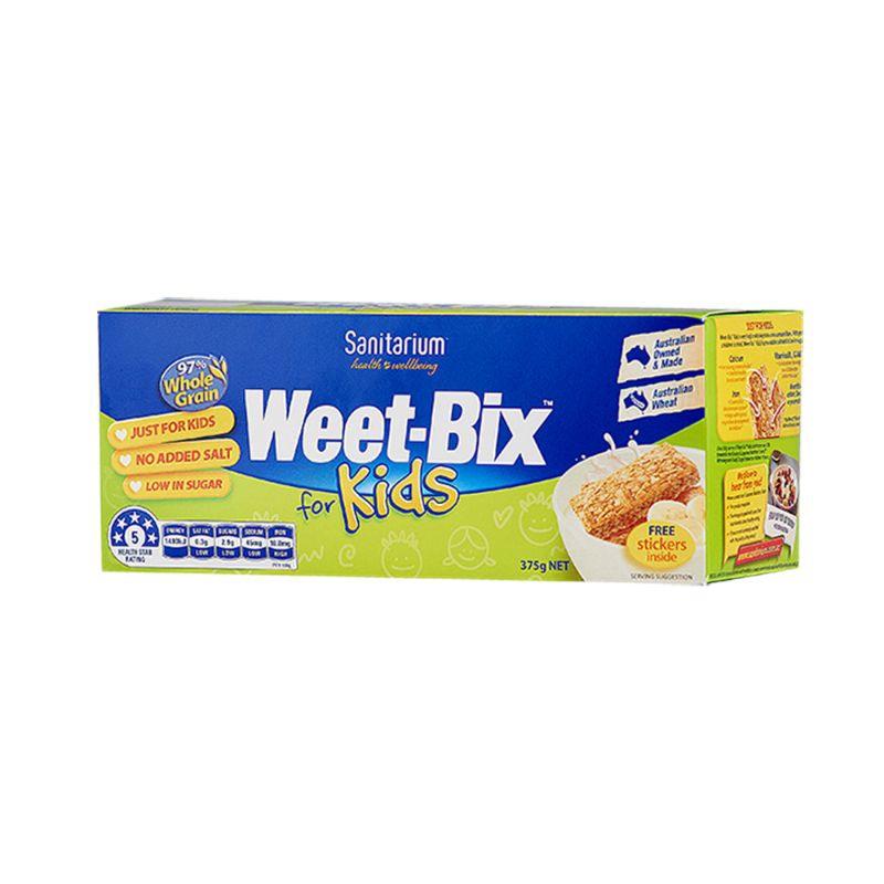 [Date Mới] Bánh Ngũ Cốc Weet-Bix For Kids Hộp 375G (Ttop)