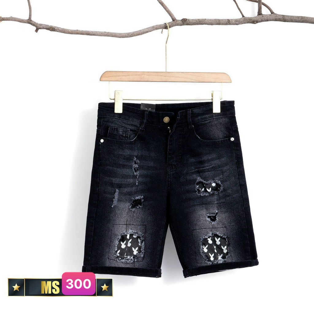 Quần Short Jean,  Đùi Rin Nam Co Giãn 4 chiều M60