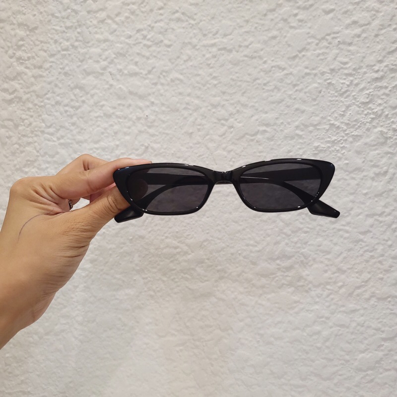 Kính râm thời trang nam nữ UV400 mắt xếch chữ nhật