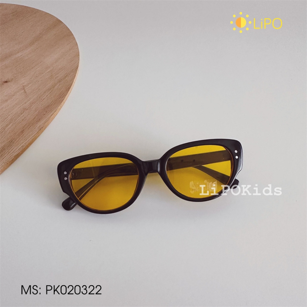 Kính râm cho bé trai, bé gái phân cực chống UV400, Kính mát trẻ em 1-5 tuổi chống nắng PK020322 Lipokids