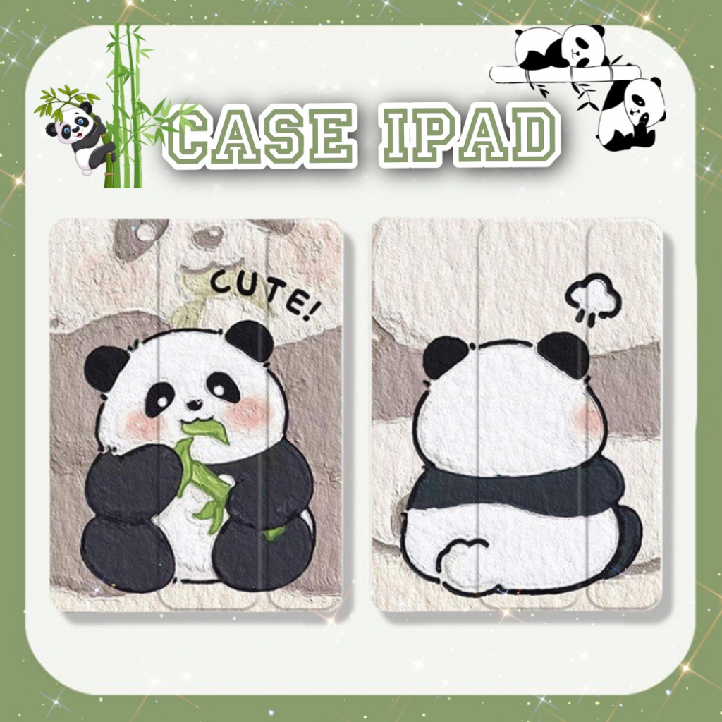CASE IPAD GẤU TRÚC, BAO DA/ ỐP LƯNG MÁY TÍNH BẢNG PANDA
