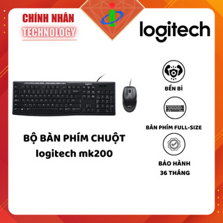 Bộ chuột & bàn phím logitech mk200 / bảo hành 36 tháng / chinh nhan technology