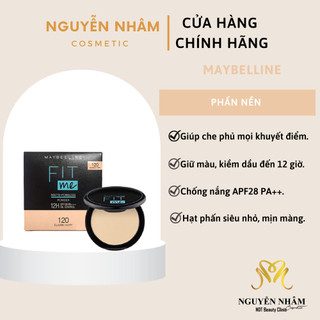 Phấn nền kiềm dầu chống nắng maybelline fit me-phấn phủ trang điểm che khuyết điểm maybeline mỹ phẩm trang điểm japari