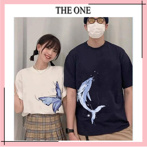 Áo phông unisex form rộng tay lỡ nam nữ LOCAL BRAND. Áo thun cổ tròn cotton THE ONE