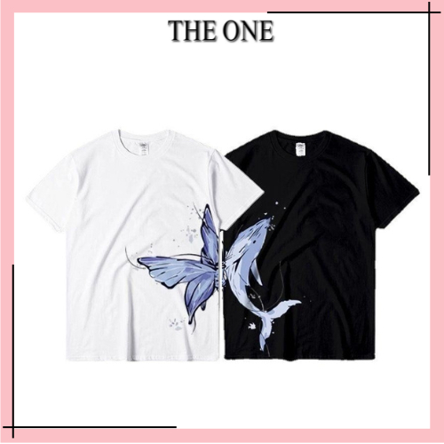 Áo phông unisex form rộng tay lỡ nam nữ LOCAL BRAND. Áo thun cổ tròn cotton THE ONE