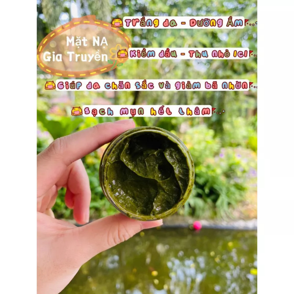 MẶT NẠ LÁ NAM GIA TRUYỀN MỤN NÁM TRẮNG DA DƯỠNG ẨM