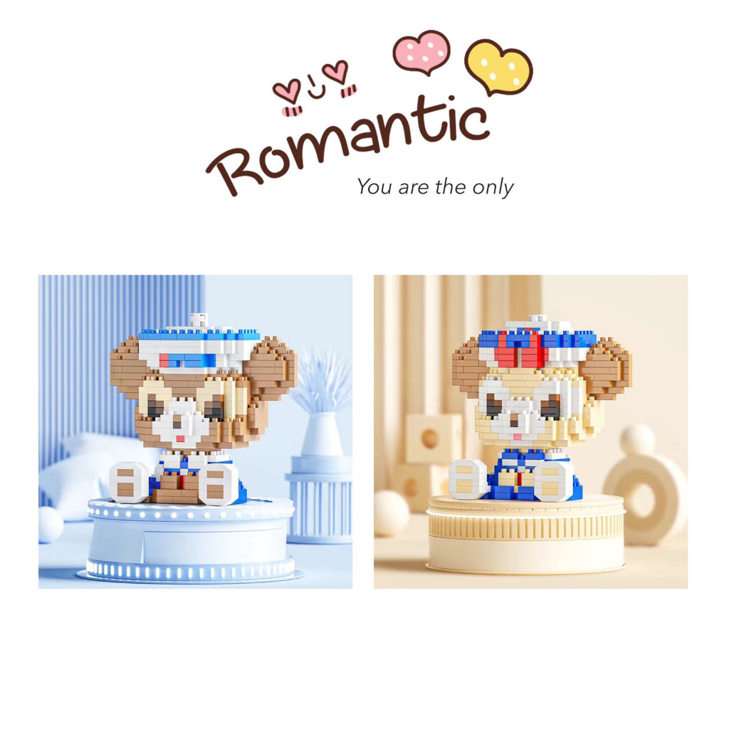 Đồ Chơi Xếp Hình Hoạt Hình , Gấu Dâu , Phi Hành Gia Nhiều Chi Tiết Hamiha Bộ Đồ Chơi Mô Hình Lắp Ráp Cho Bé Gái Bé Trai