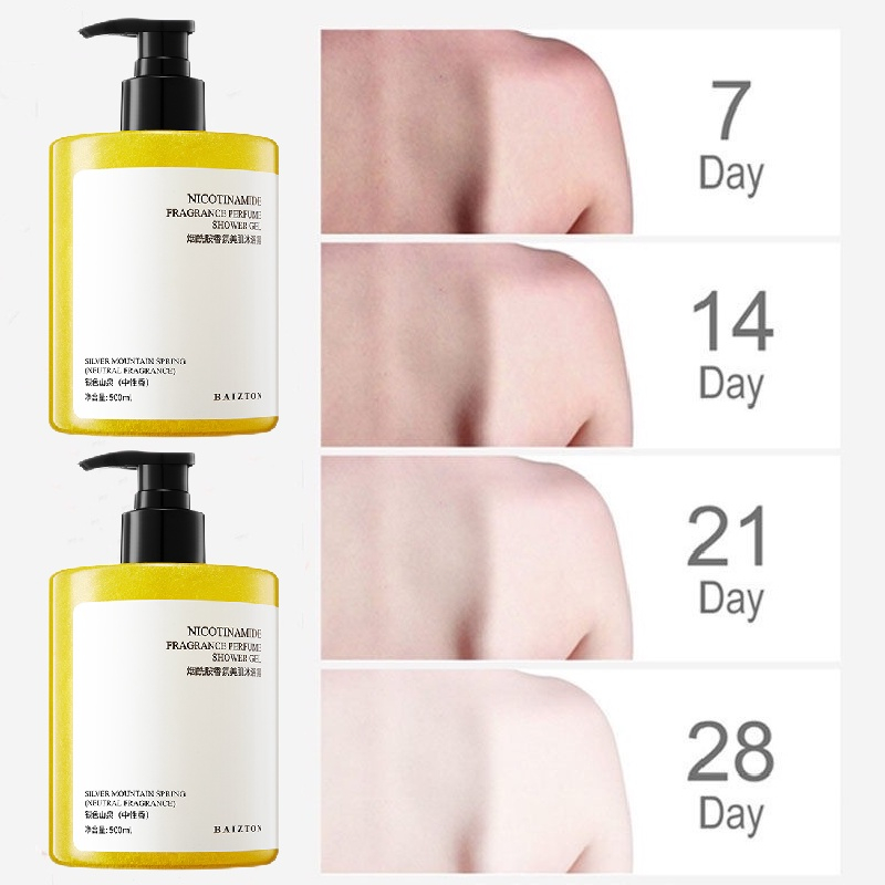 Sữa tắm trắng da Niacinamide Body Wash mạt niacinamide làm trắng da làm mờ hắc tố đen sữa tắm sáng da 500 ml