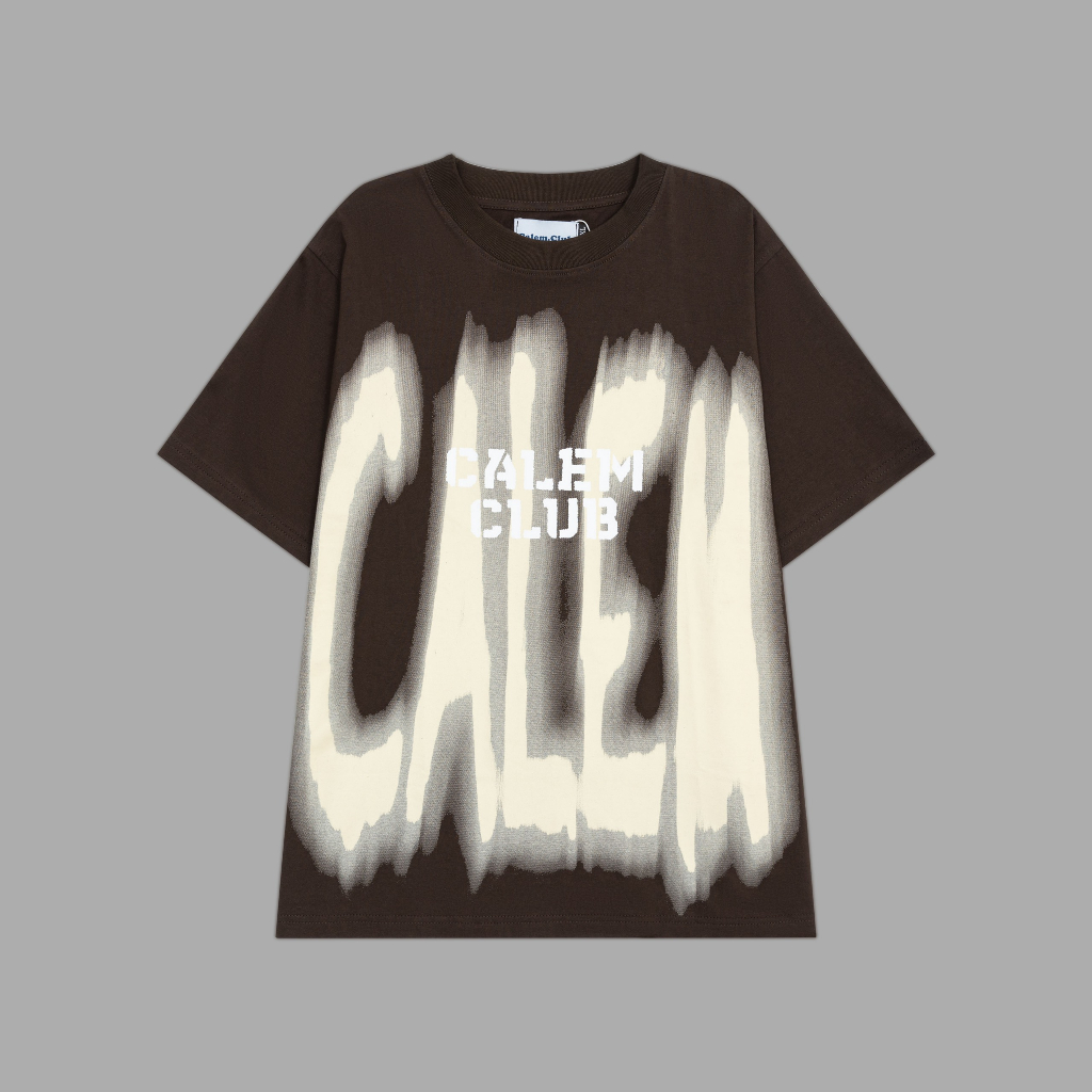 Áo Thun in Charm chữ Calem.Club - Áo phông tay lỡ form unisex brand Calem chính hãng | BigBuy360 - bigbuy360.vn