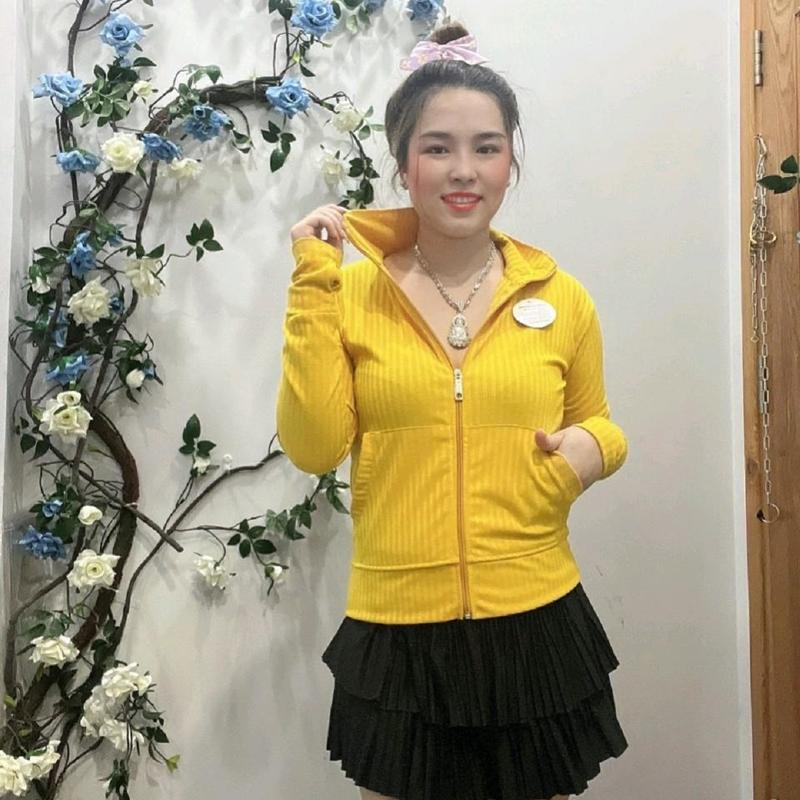 Áo Khoác Gân Đũa Không Nón