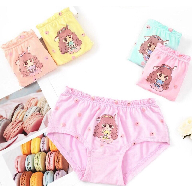 Combo 5 quần chíp cho bé gái , chất thun lạnh mịn mát Q21