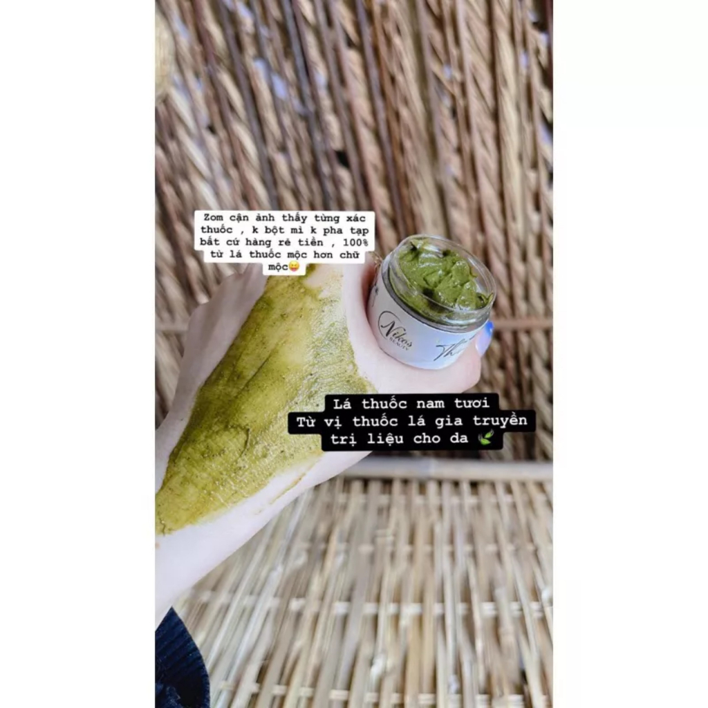 MẶT NẠ LÁ NAM GIA TRUYỀN MỤN NÁM TRẮNG DA DƯỠNG ẨM
