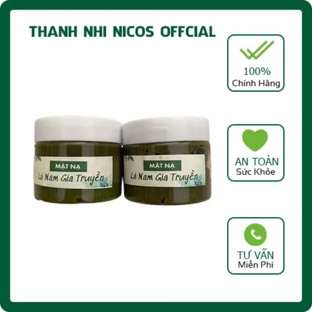 MẶT NẠ LÁ NAM GIA TRUYỀN MỤN NÁM TRẮNG DA DƯỠNG ẨM