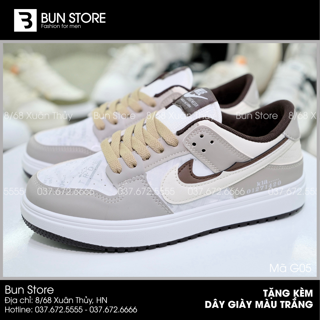 Giày thể thao nam Sneaker Bun Store - Mã G05 NKIE