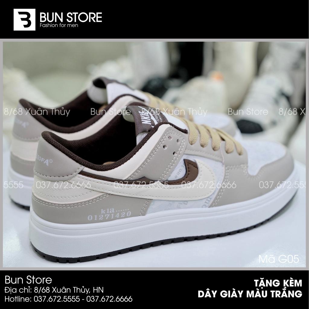 Giày thể thao nam Sneaker Bun Store - Mã G05 NKIE