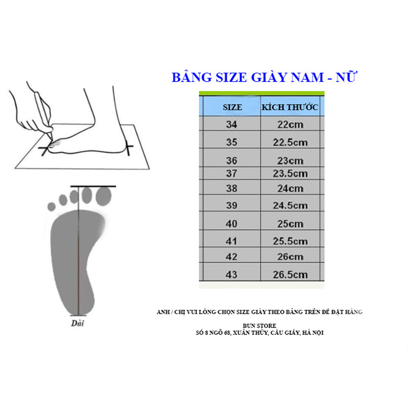 Giày thể thao nam Sneaker Bun Store - Mã G05 NKIE