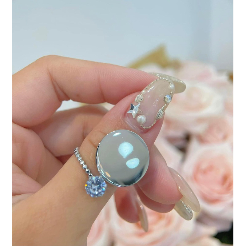Nhẫn vẽ nail đựng sơn pha màu hàn