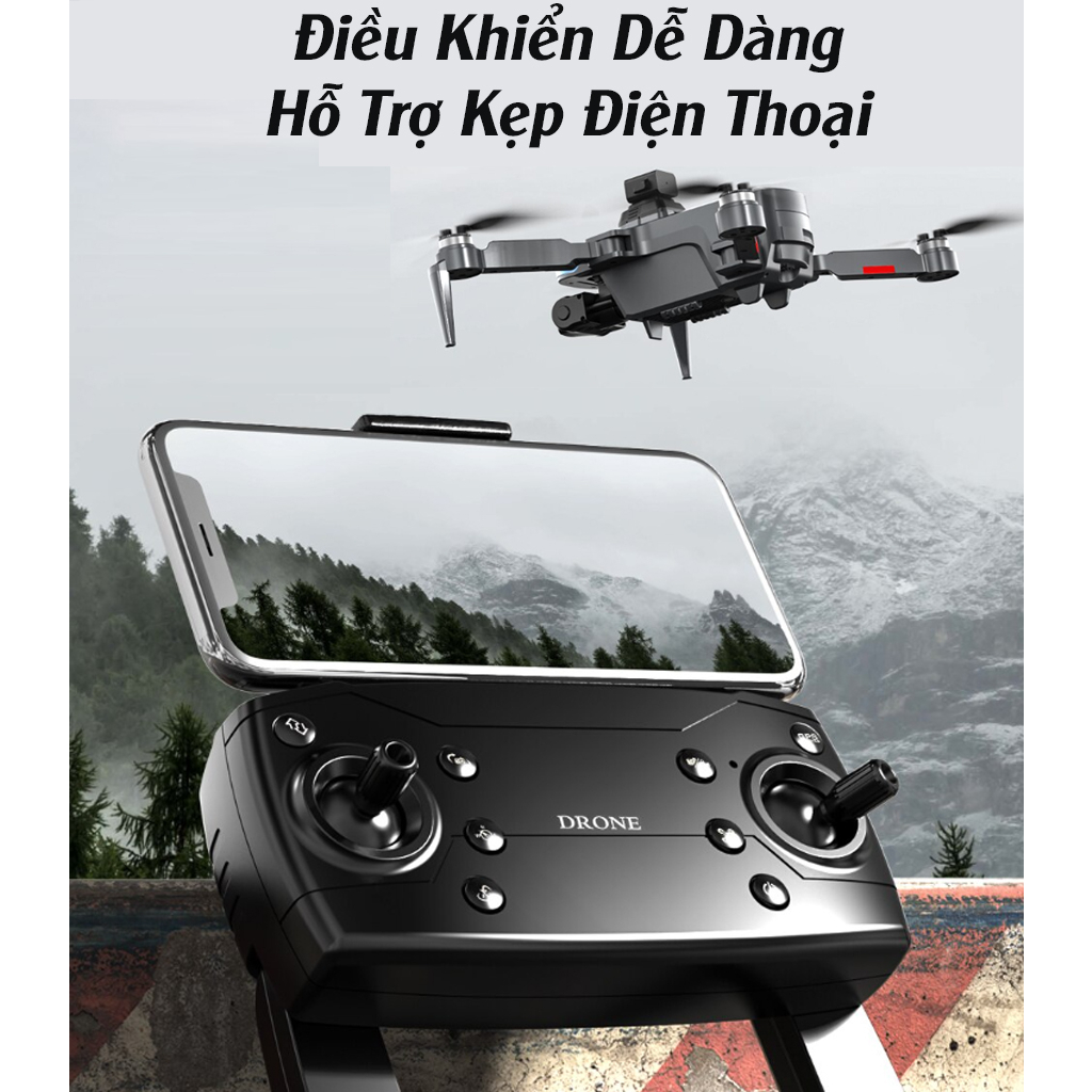 Máy bay không người lái  Flycam KF108 Cảm biến chống va chạm - trang bị camera HD 6K - Động cơ không chổi than bền bỉ | BigBuy360 - bigbuy360.vn