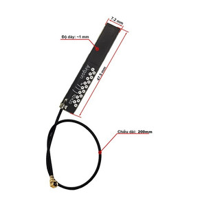 Anten Wifi 2.4G 4dBi PCB Chân IPEX Cáp 12cm