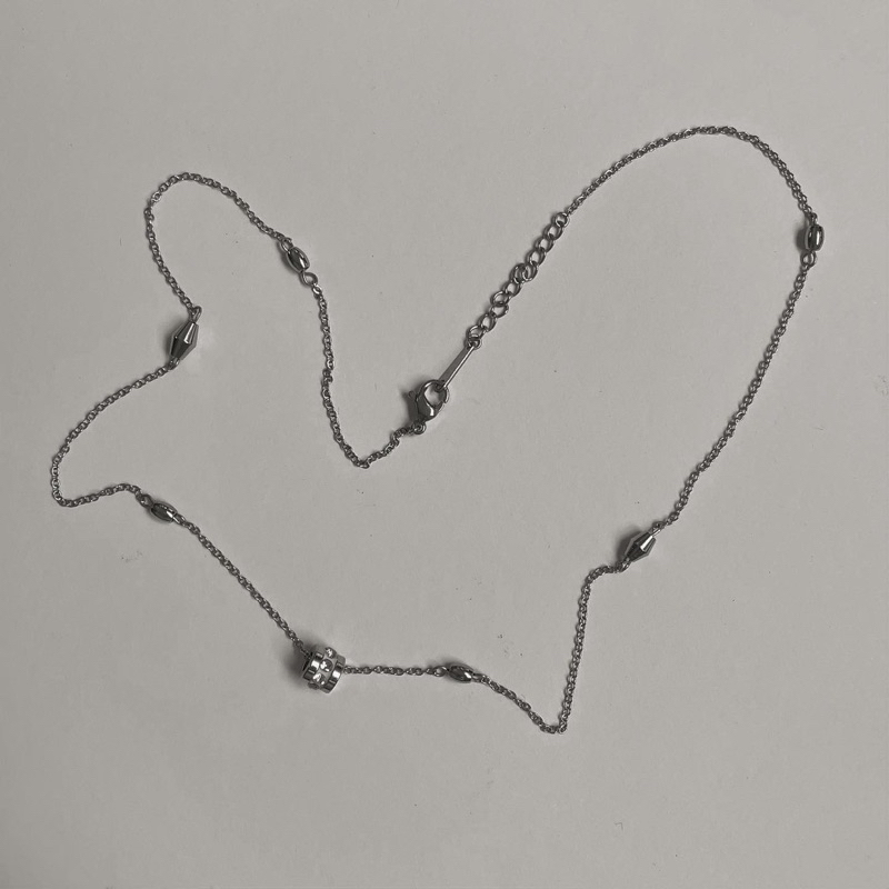 Dây chuyền nữ titan - không đen không gỉ đính đá zircon /2773