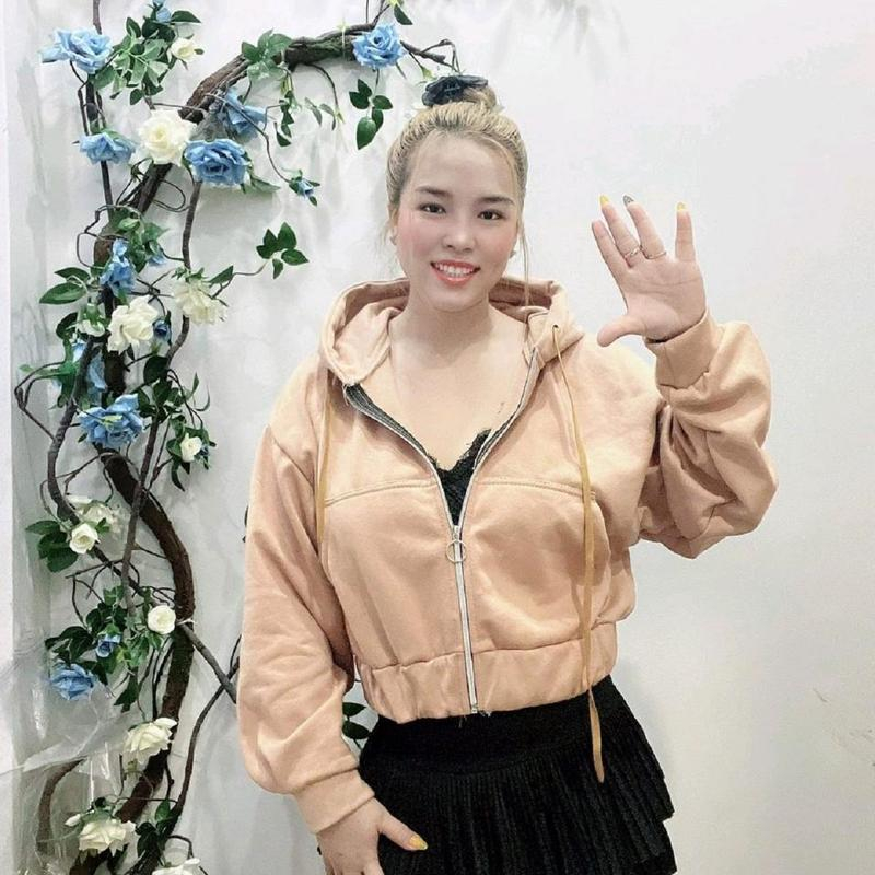 Áo Khoác Nữ Nỉ Trơn Dáng Lửng