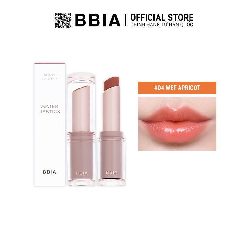 Son Dưỡng Có Màu Thuần Chay Bbia Ready To Wear Water Lipstick( 4 màu) 3g Bbia Official Store