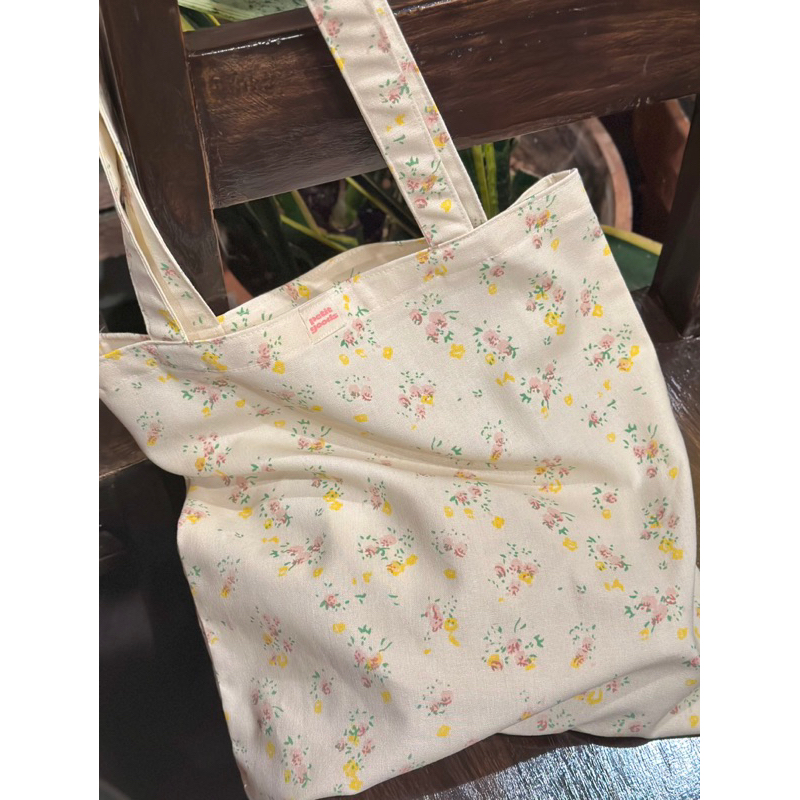 Túi Tote Hoa Nhí - Túi Xách Vải Đeo Vai Hoa Nhí Dễ Thương