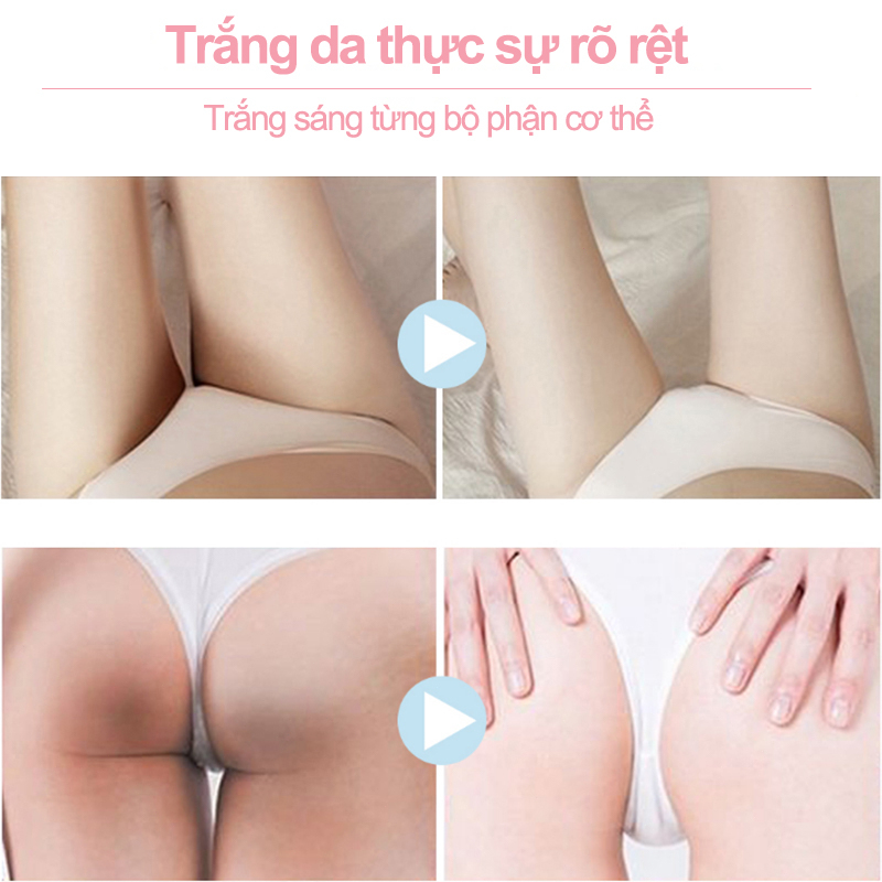Kem làm trắng Sữa dưỡng ẩm body Lotion trắng da 60G Làm trắng và sáng đáy quần, bikini và các vùng kín khác