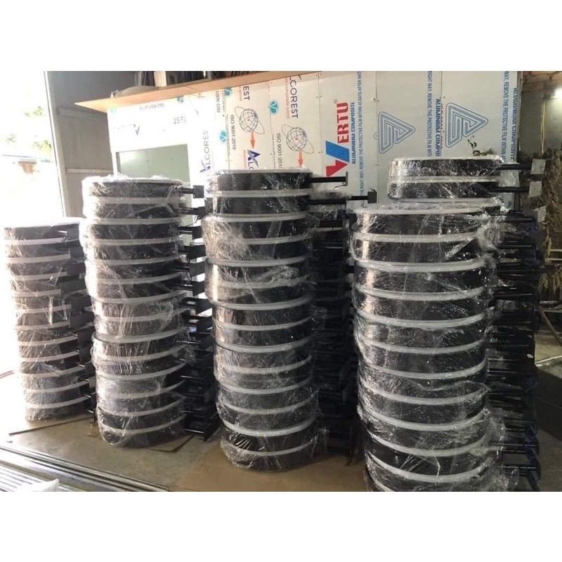 Hộp đèn mica hút nổi tròn 60 cm phôi trắng poly