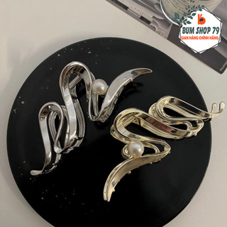 Kẹp tóc hình cá mập cỡ lớn thời trang cao cấp cho nữ, Kẹp tóc kim loại họa tiết cá tính cực ngầu chơi phố