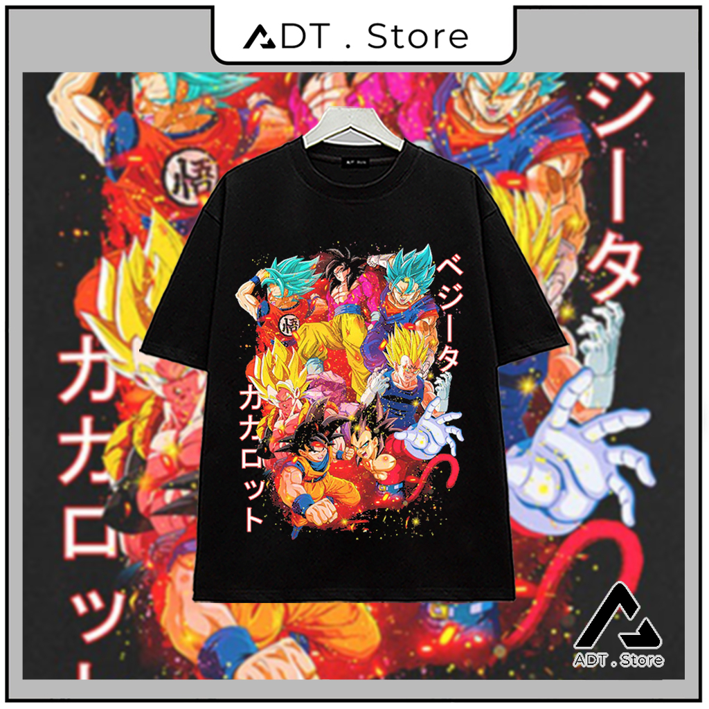 Áo thun in hình Dragon Ball | Áo Anime 7 Viên Ngọc Rồng | Anime_Wibu_Store | mẫu Hot bán chạy