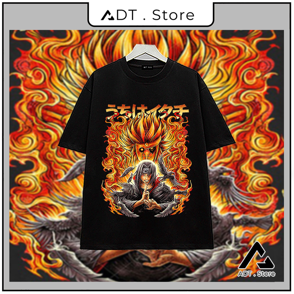 Áo thun in hình Anime Naruto | Uchiha Itachi | Anime_Wibu_Store | mẫu Hot bán chạy