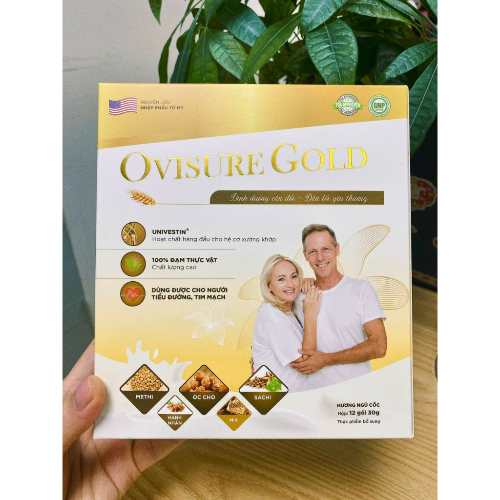 Sữa hạt Ovisure Gold 360g phục hồi xương khớp