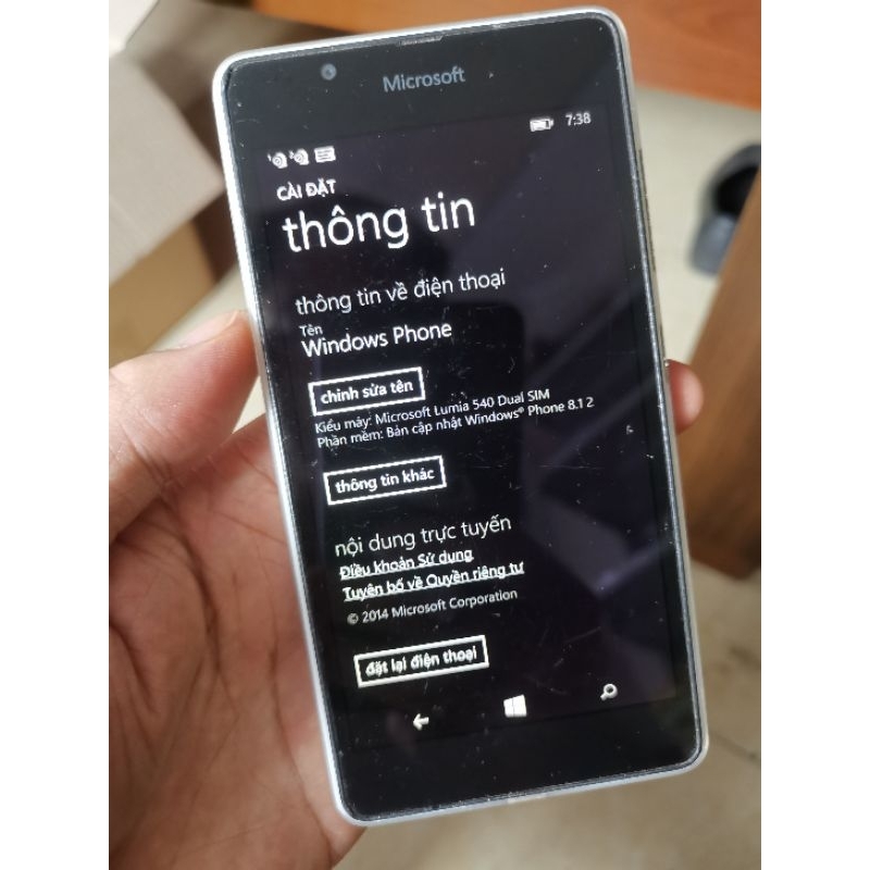 Điện thoại Microsoft Lumia 540 2 Sim
