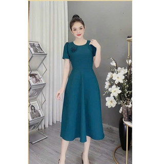 ĐẦM XÒE THIẾT KẾ NGỰC ĐÍNH HOA - YB230638