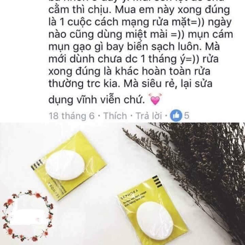 Pad rửa mặt silicon Sephora