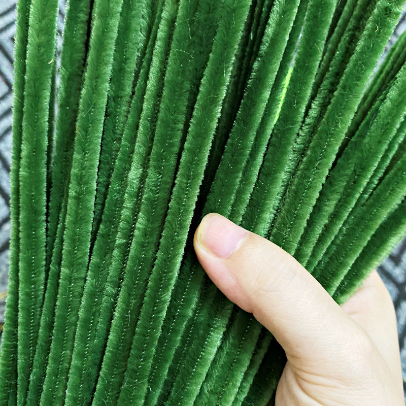 Kẽm Nhung Thằng Hàng Loại 1 Lông Dày Mịn - Màu Xanh Ô liu Đậm